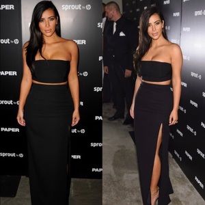 Kim K Red 2 Piece Skirt Set